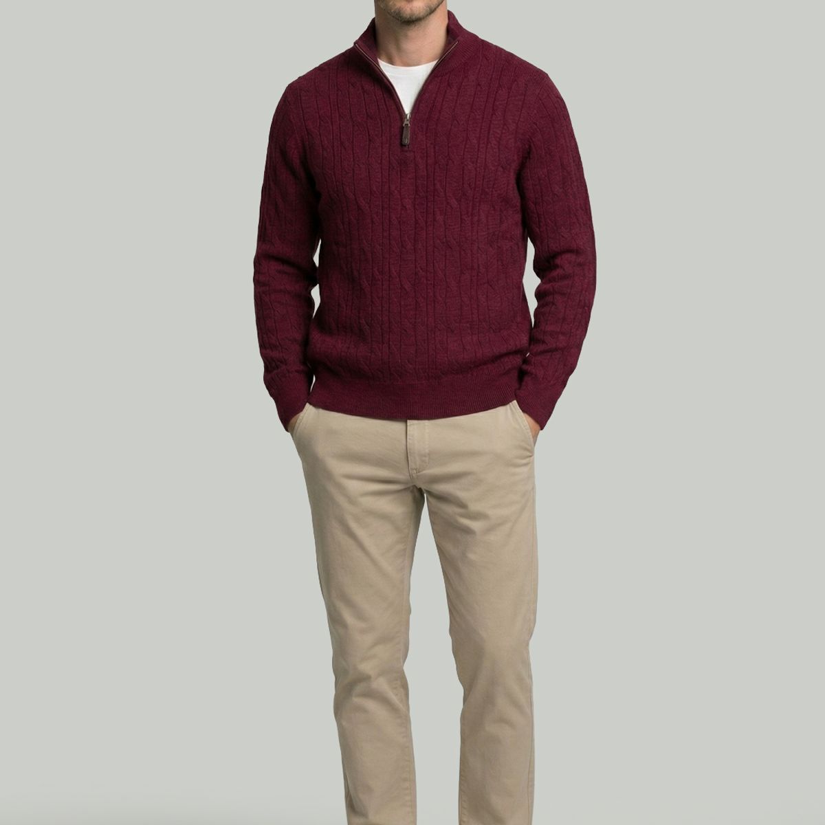 NEW MAN - Sweater Colchester Cherry New Man