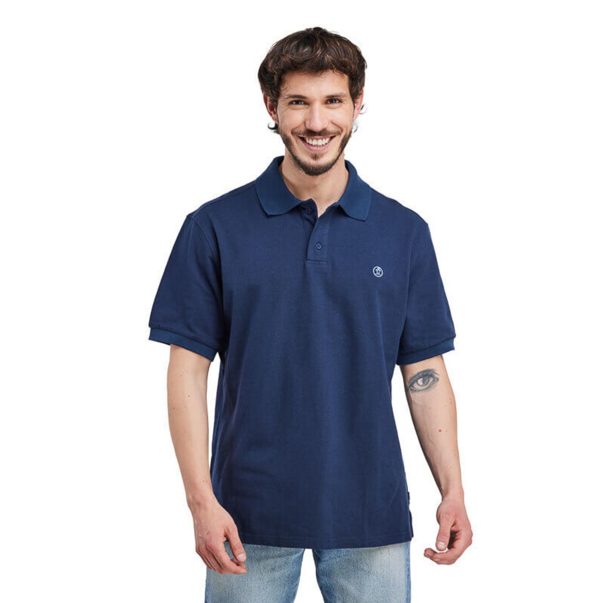 PANAMA JACK - Polera Hombre Casual Azul Panama Jack