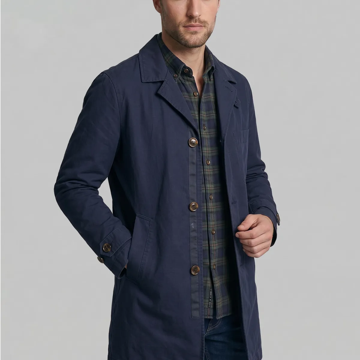 FEROUCH - Abrigo Chelsea Navy Ferouch