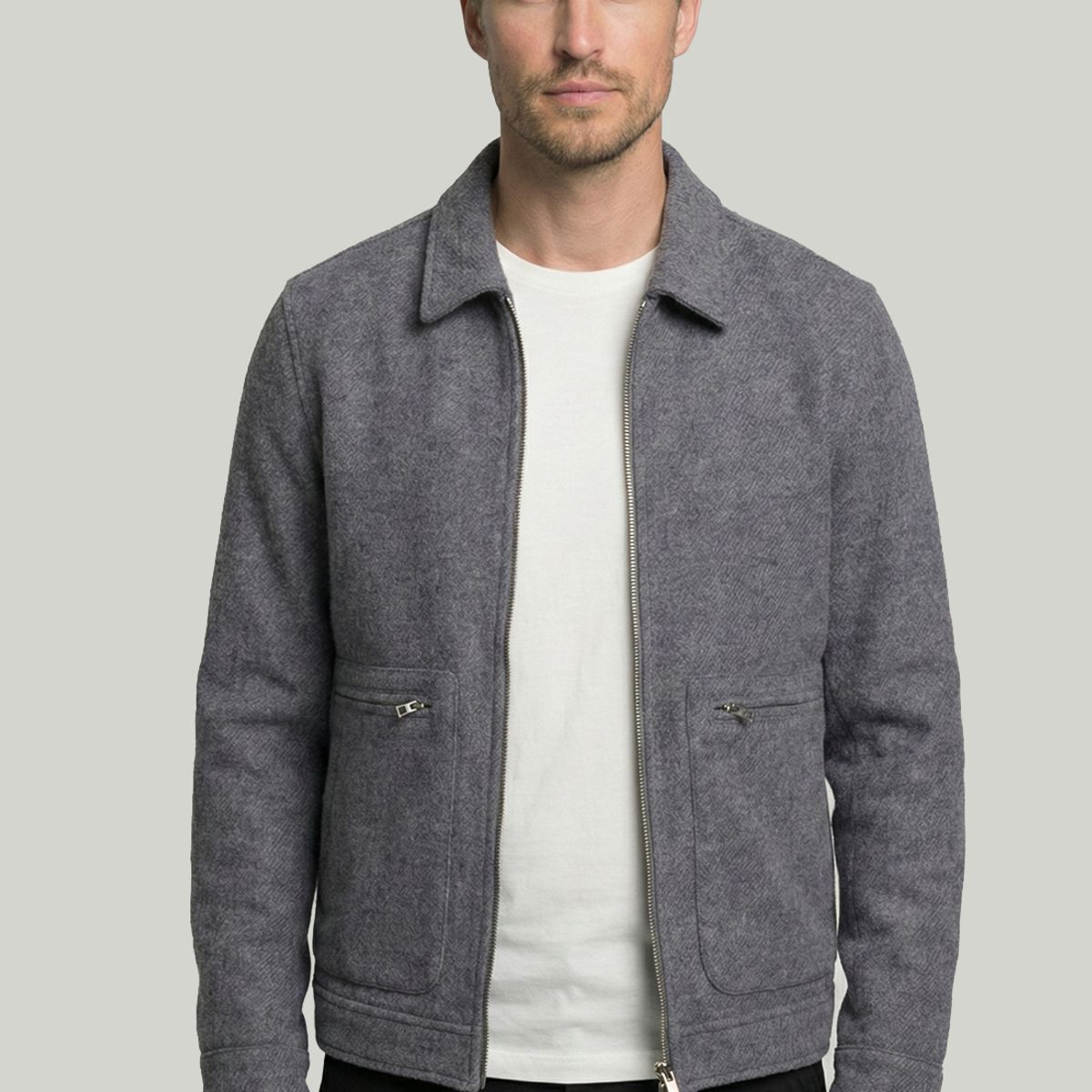 NEW MAN - Chaqueta Munich Grey Melange New Man