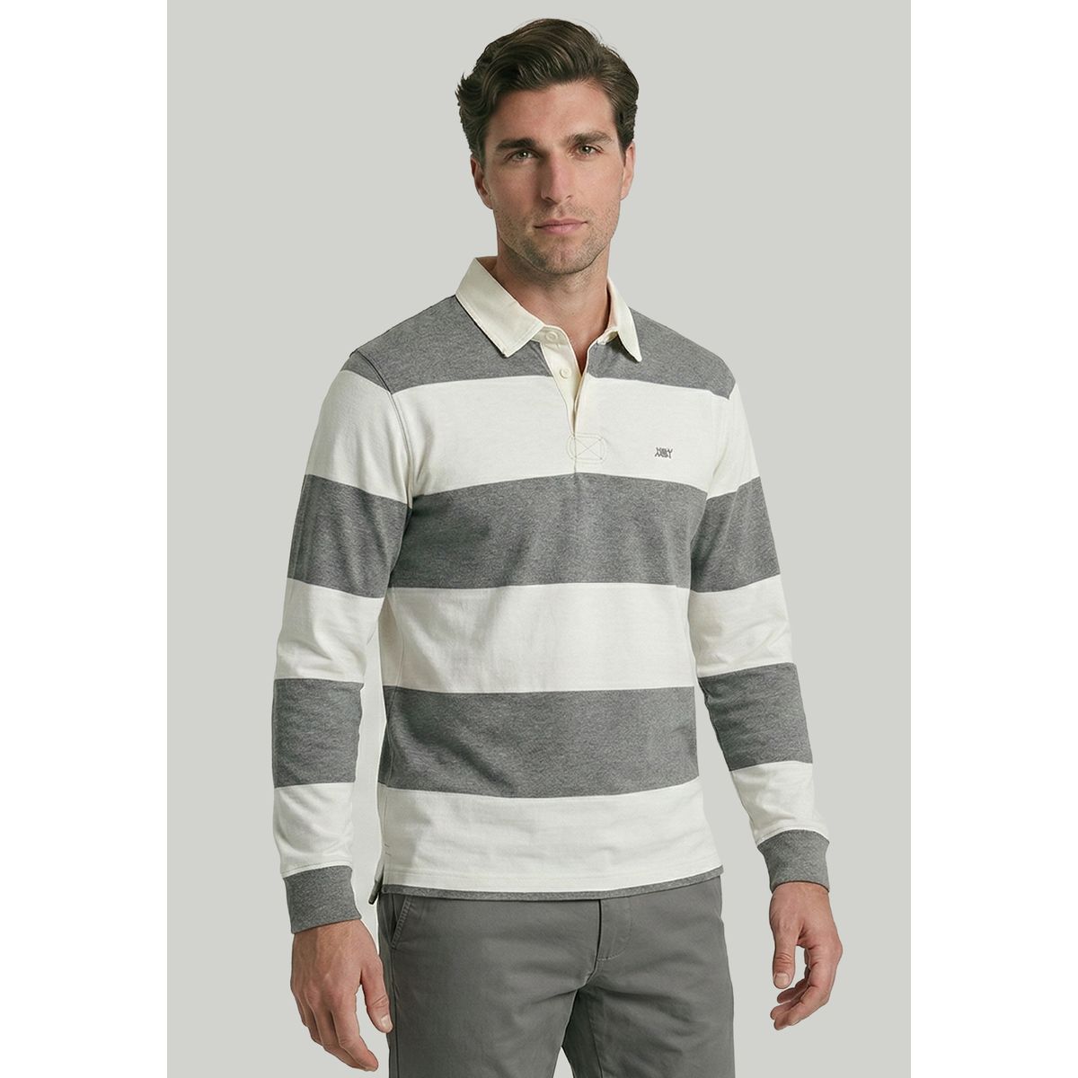 NEW MAN - Polo Belfast Grey Melange New Man