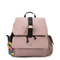 TRINUS - Mochila con tapa melania mediana rosa viejo