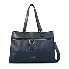 AMPHORA - Cartera tote porta notebook benin grande azul oscuro