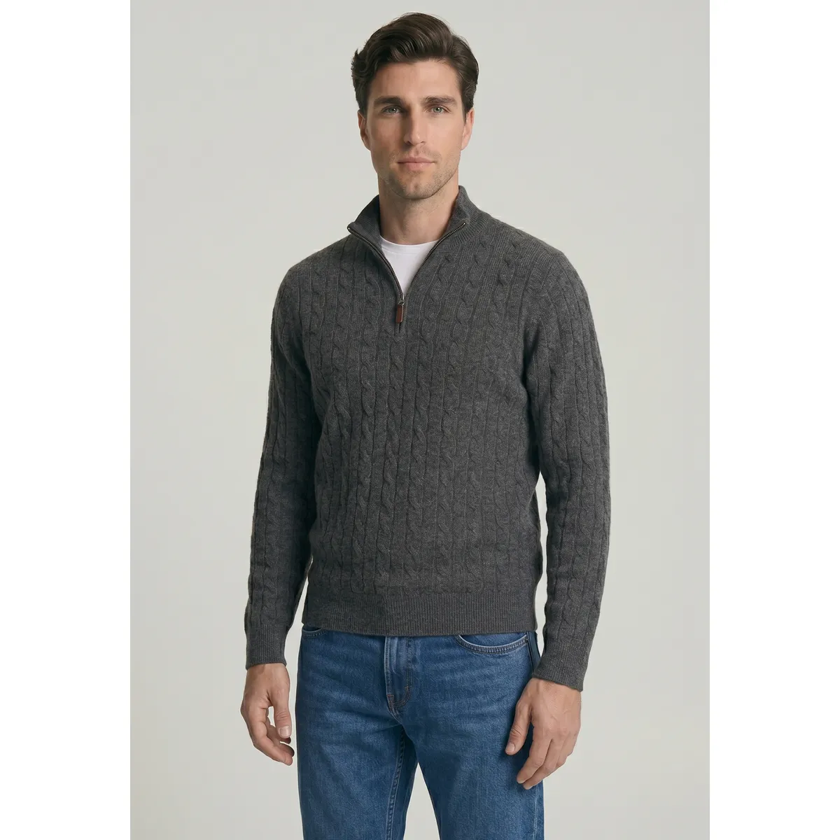 NEW MAN - Sweater Colchester Marengo Melange New Man