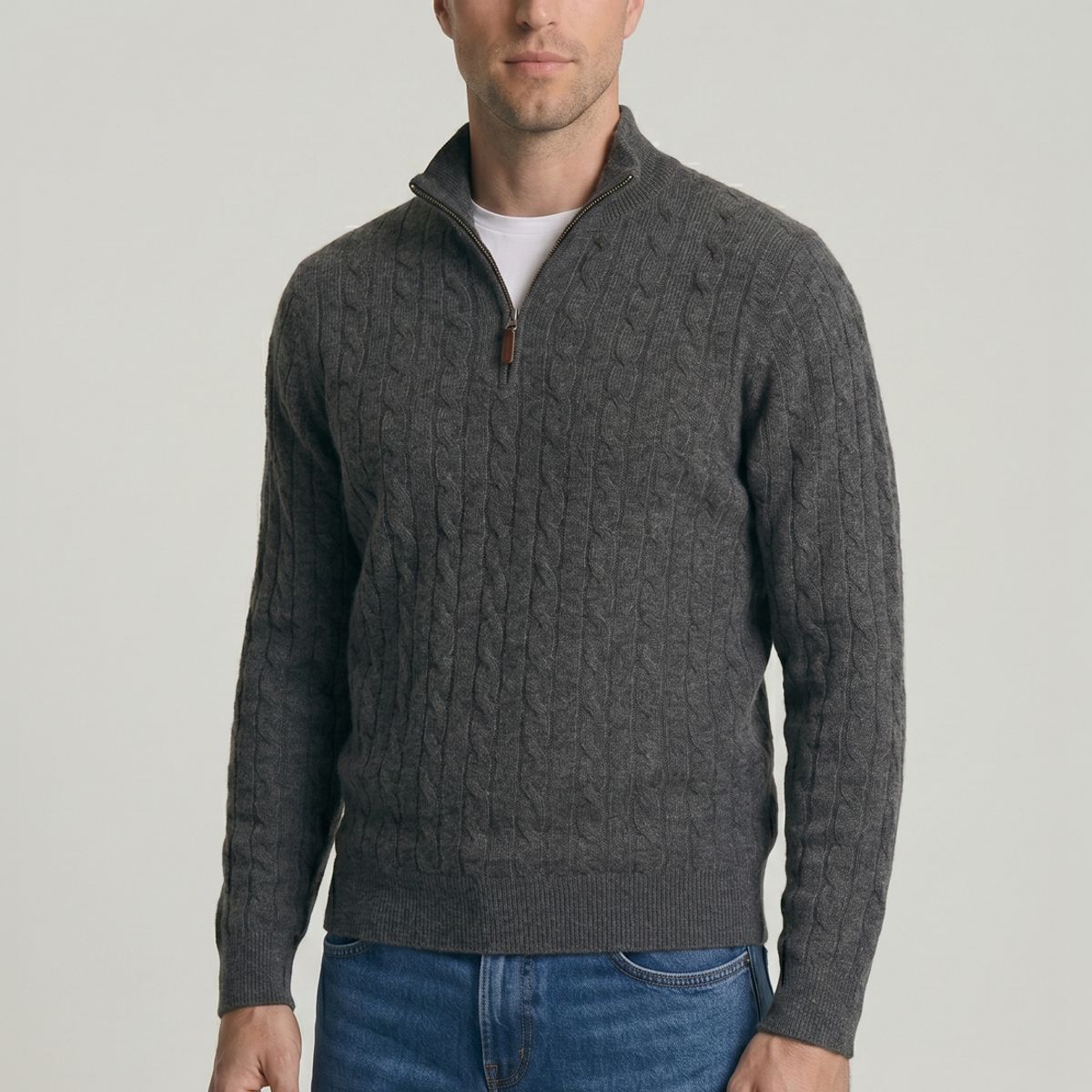 NEW MAN - Sweater Colchester Marengo Melange New Man