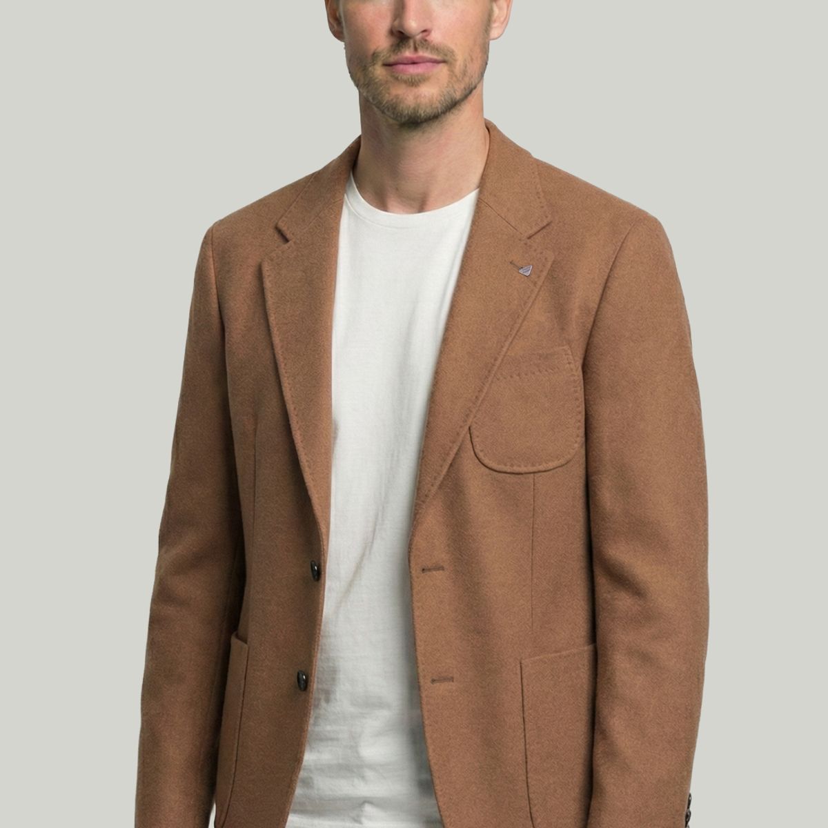 NEW MAN - Blazer Bologna Camel New Man