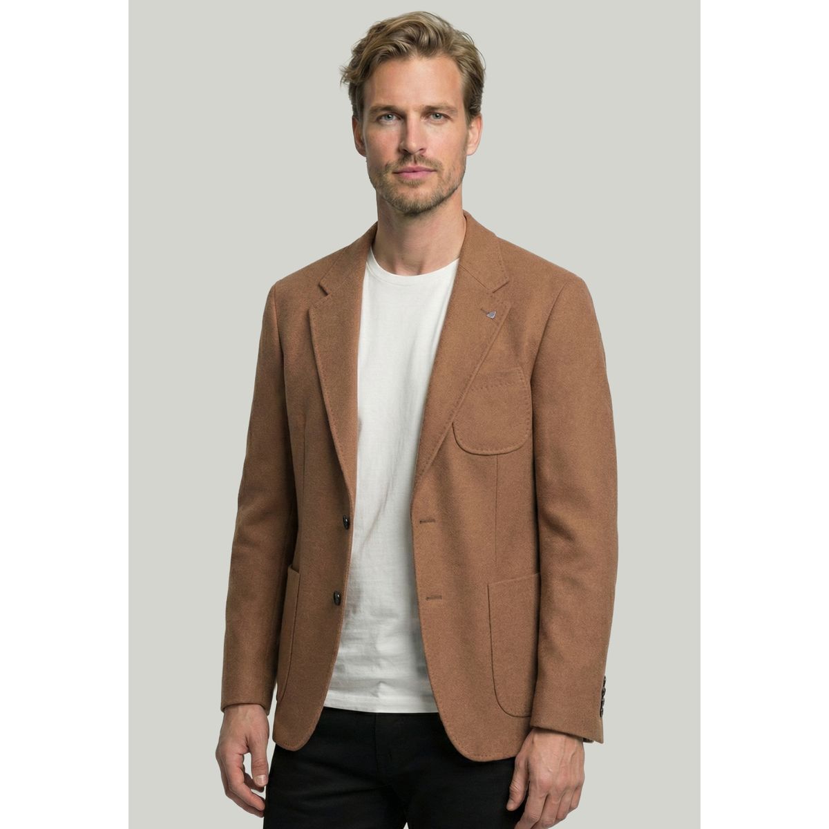 NEW MAN - Blazer Bologna Camel New Man