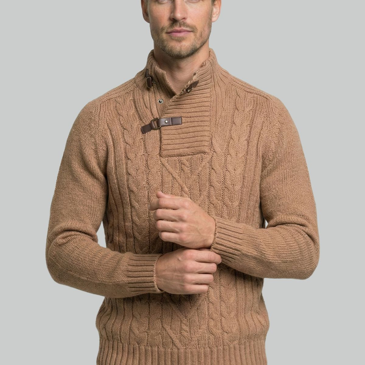 NEW MAN - Sweater Asti Camel Melange New Man