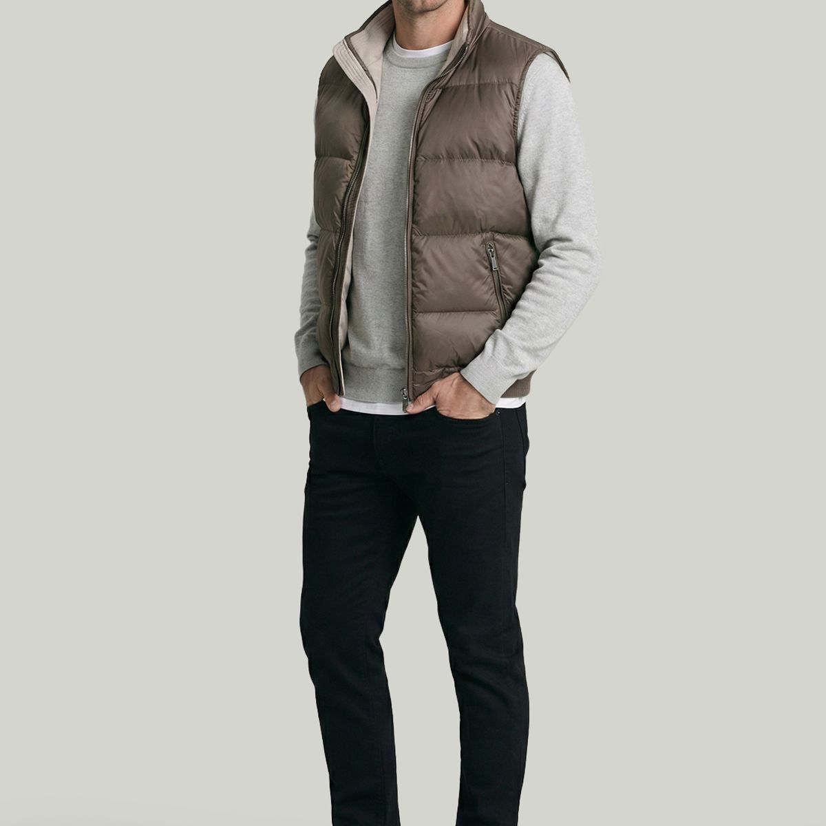 NEW MAN - Vest Tivoli Olive New Man