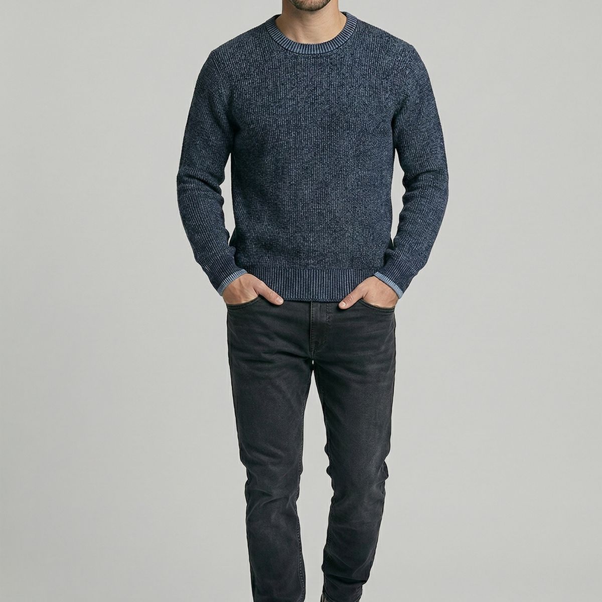 FEROUCH - Sweater Akron Navy Ferouch