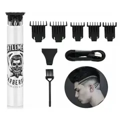 KEMEI - Máquina Cortapelo Profesional Inalámbrica Con Pein Blanco