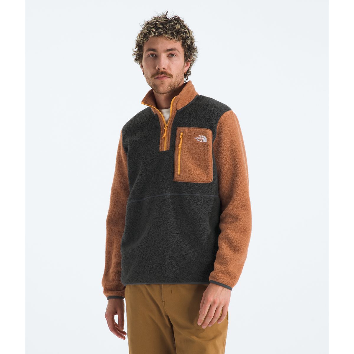THE NORTH FACE - Polar Yumiori ¼ Zip Hombre Gris