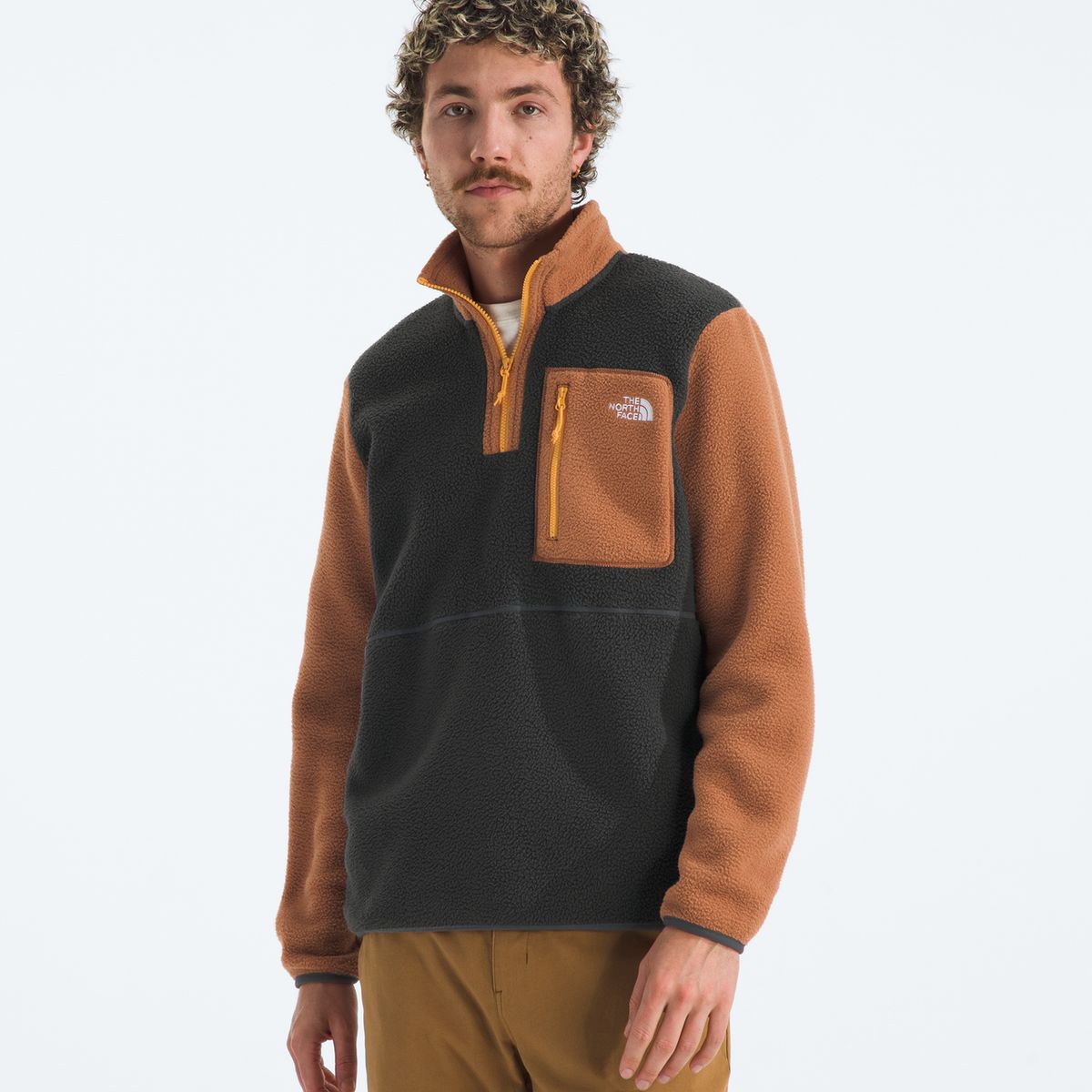 THE NORTH FACE - Polar Yumiori ¼ Zip Hombre Gris