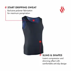 MOVI - Redu Shaper Hombre Faja Térmica Moldeadora que Reduce y Estiliza el Abdomen