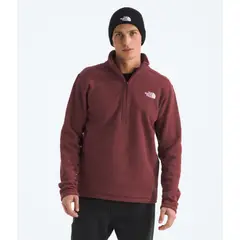 THE NORTH FACE - Polar Textured Cap Rock ¼ Zip Hombre Burdeo