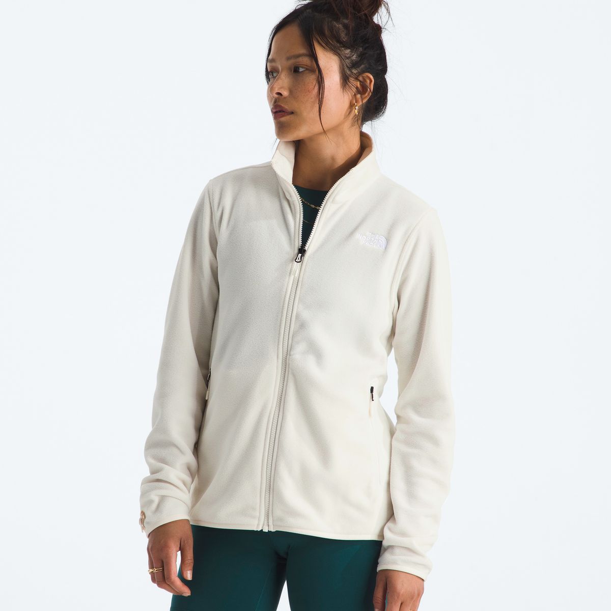 THE NORTH FACE - Chaqueta Glacier Fleece Jacket Mujer Blanco Invierno