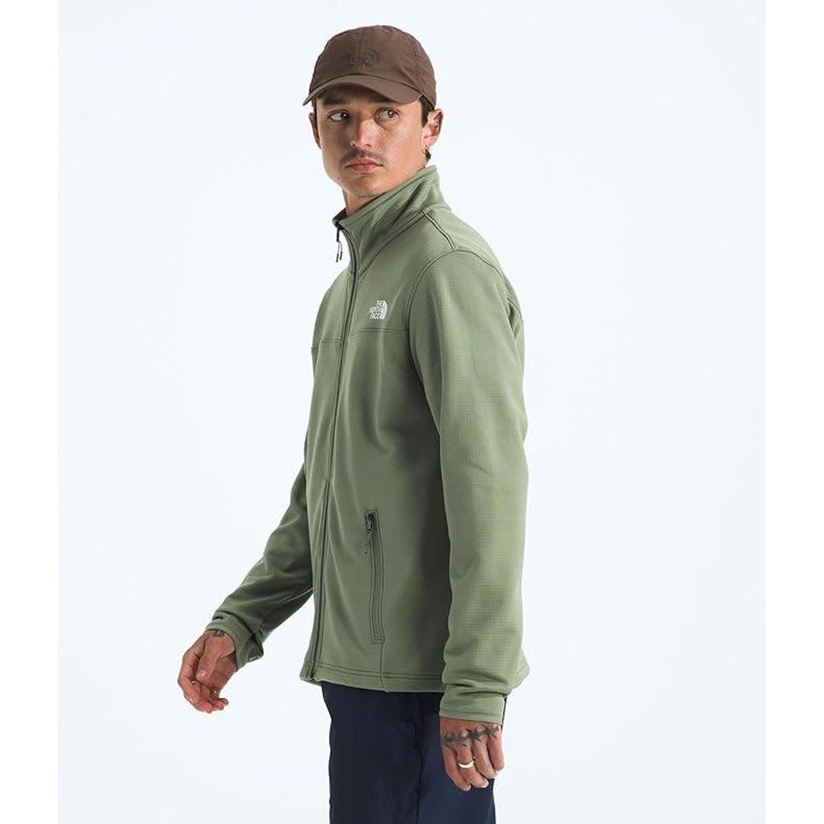 THE NORTH FACE - Polar Cedar Trail Grid Hombre Verde Claro