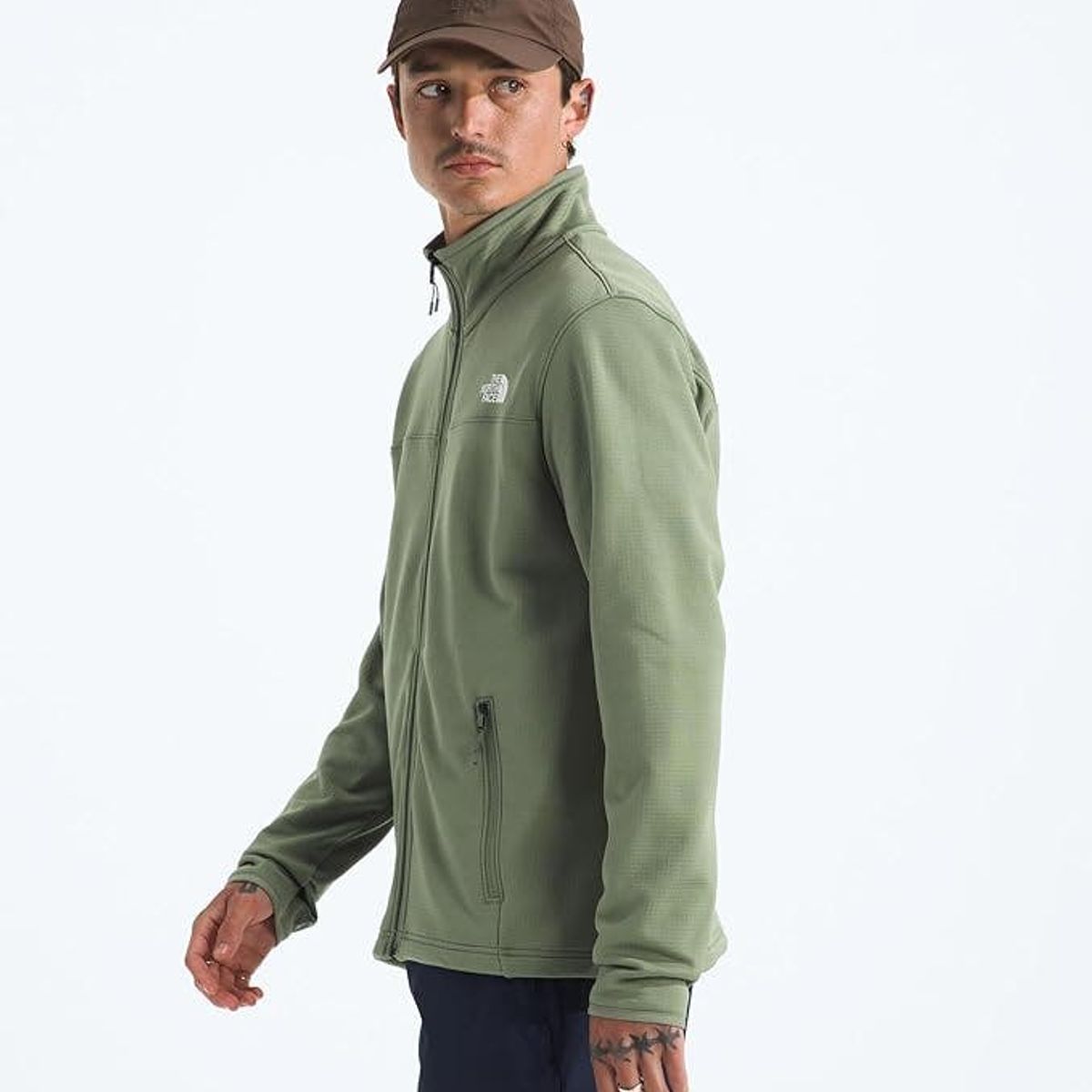 THE NORTH FACE - Polar Cedar Trail Grid Hombre Verde Claro