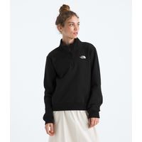 Poleron Evo Simple Dome 1/4 Zip Mujer Negro