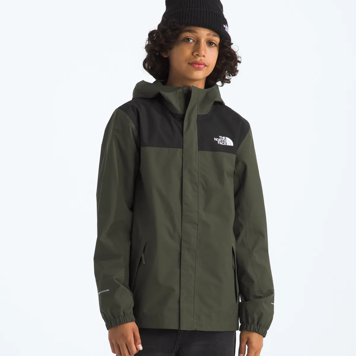 THE NORTH FACE - Chaqueta Impermeable Antora Niños Verde Oscuro