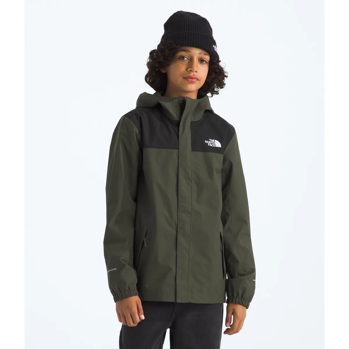 THE NORTH FACE - Chaqueta Impermeable Antora Niños Verde Oscuro