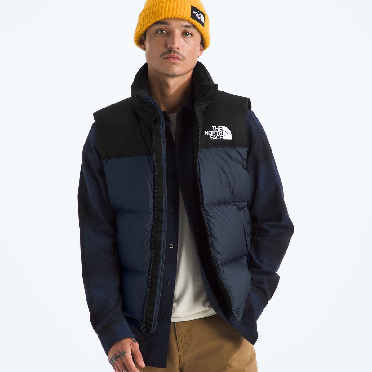 THE NORTH FACE - Chaqueta De Pluma 1996 Retro Nuptse Vest Hombre Azul Marino