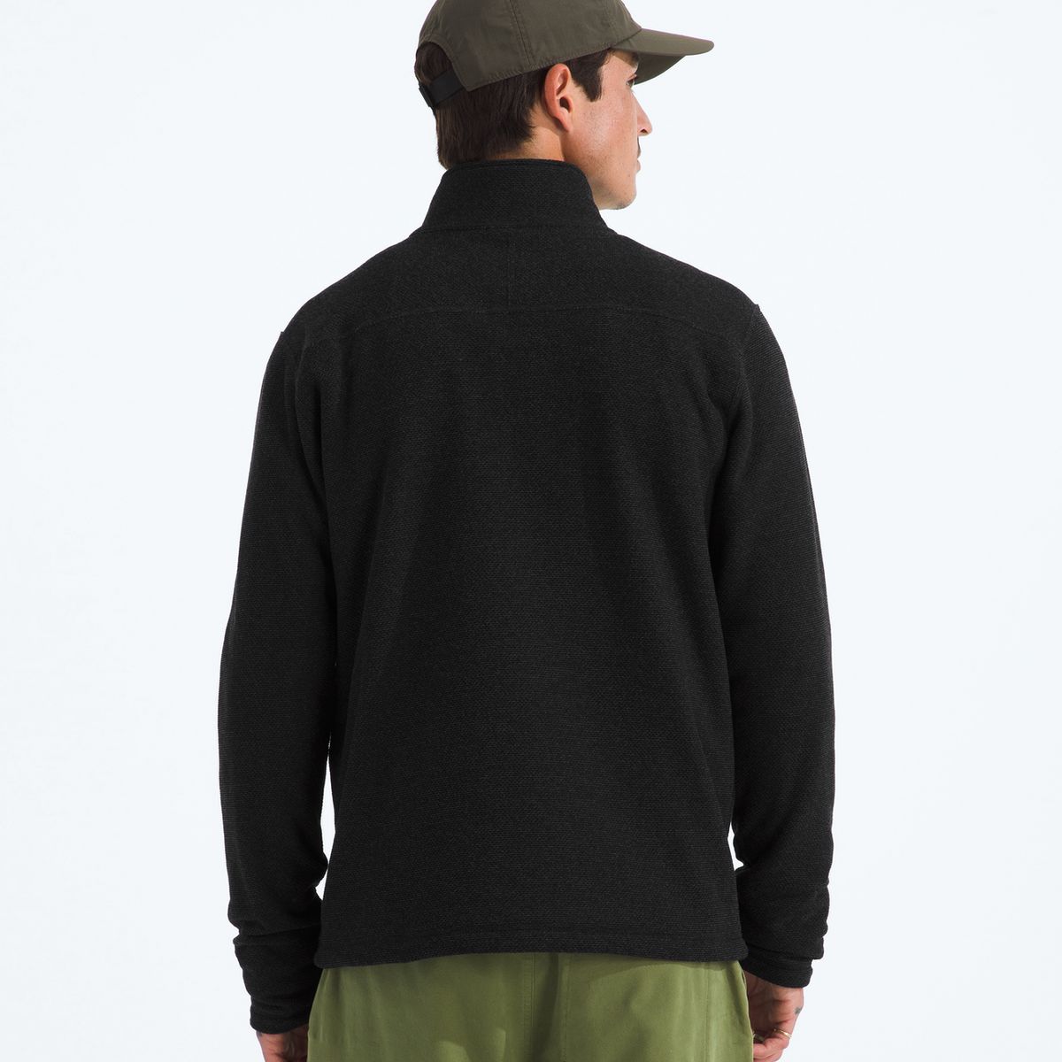 THE NORTH FACE - Polar Textured Cap Rock ¼ Zip Hombre Negro