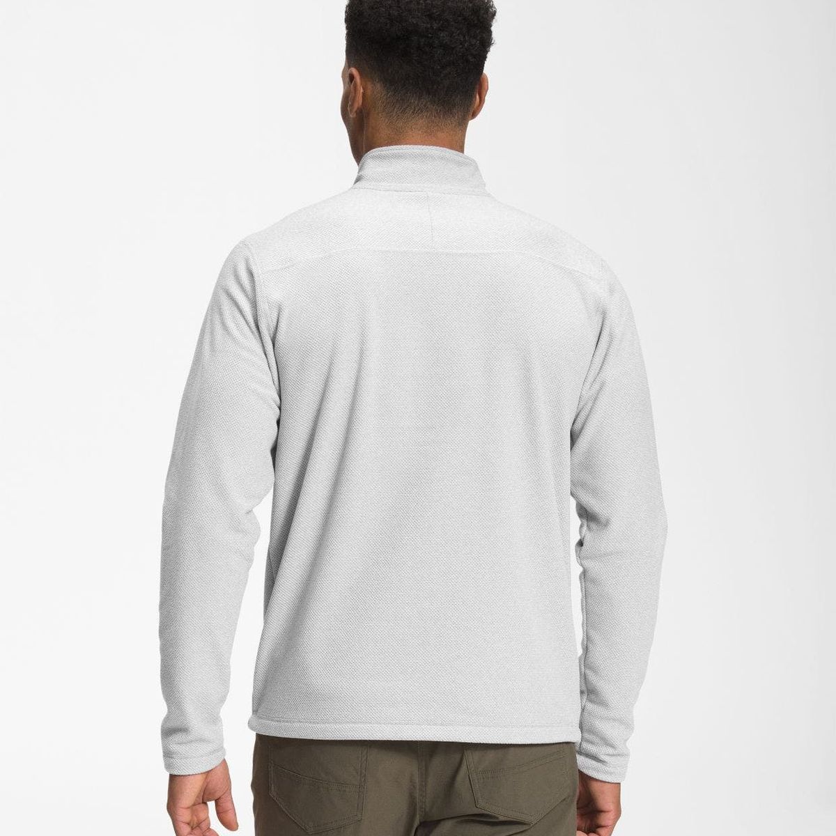 THE NORTH FACE - Polar Textured Cap Rock ¼ Zip Hombre Gris