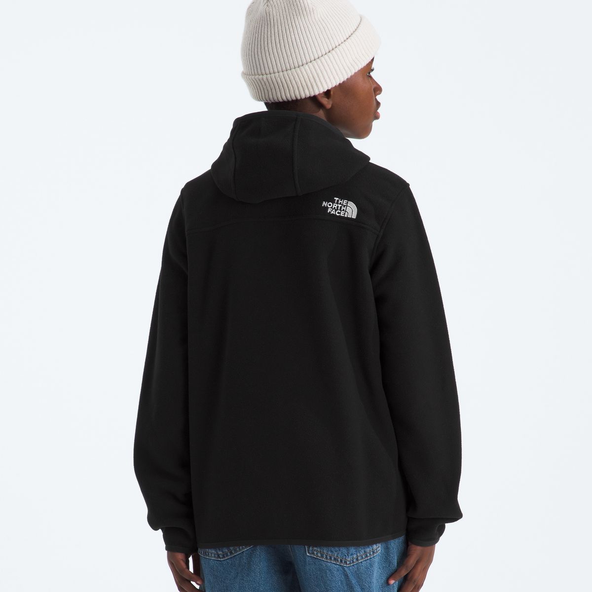 THE NORTH FACE - Polar Teen Glacier F/Z Hoodie Niños Negro