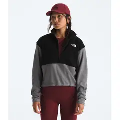 THE NORTH FACE - Polar Glacier Fleece 1/2 Zip Short Jacket Mujer Gris