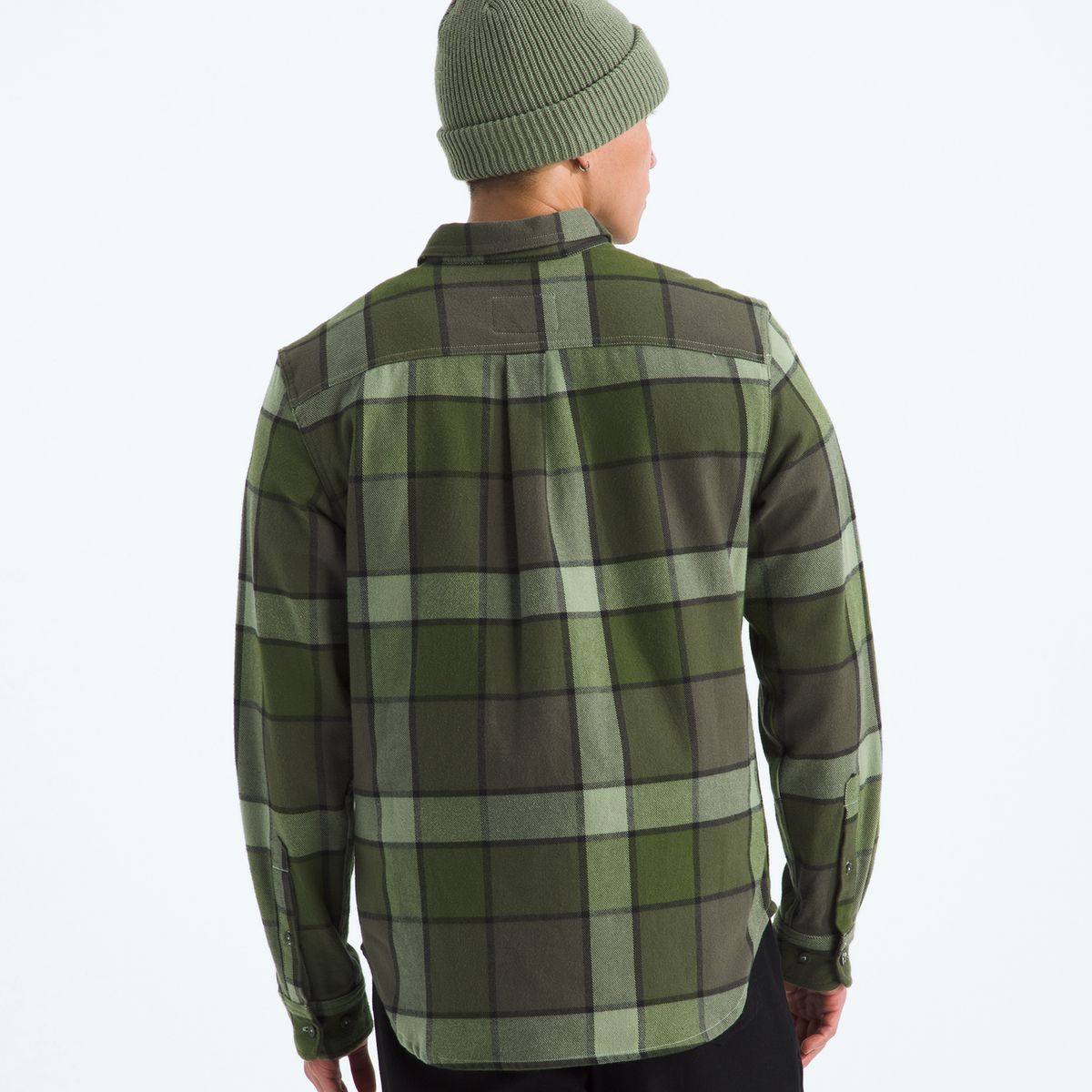 THE NORTH FACE - Camisa Arroyo Flannel Shirt -Plaid Hombre Verde Oscuro