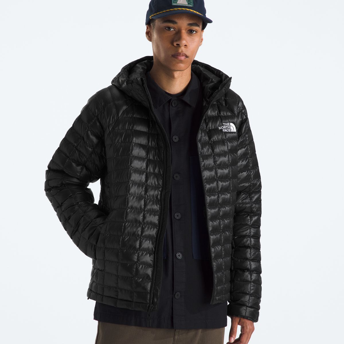THE NORTH FACE - Chaqueta Thermoball Hooded Jacket Hombre Negro