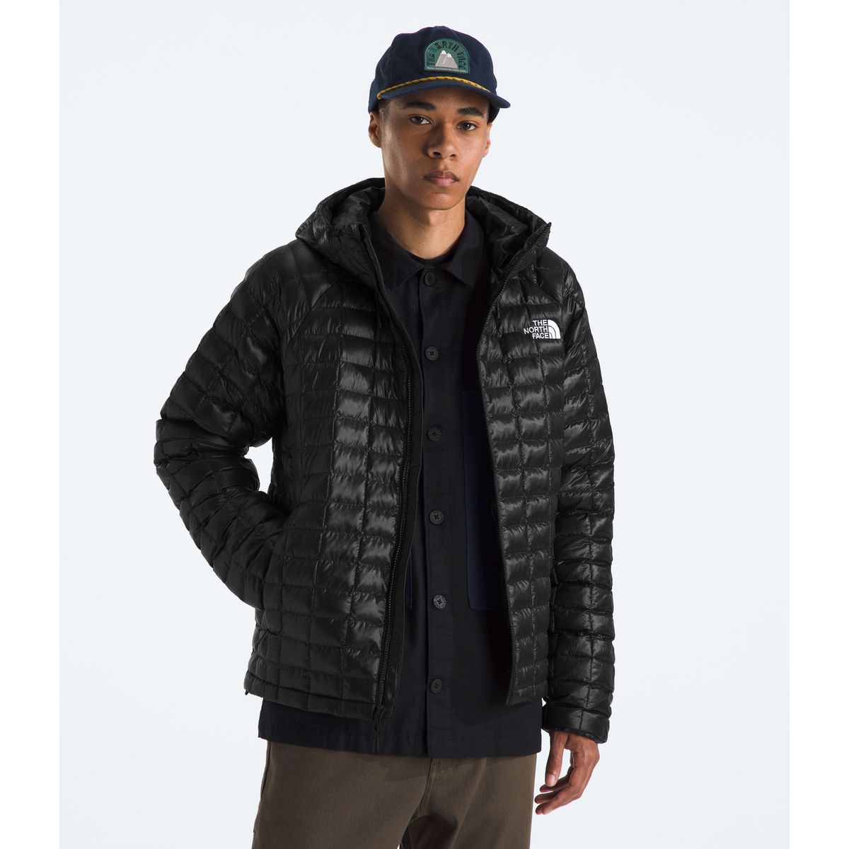 THE NORTH FACE - Chaqueta Thermoball Hooded Jacket Hombre Negro
