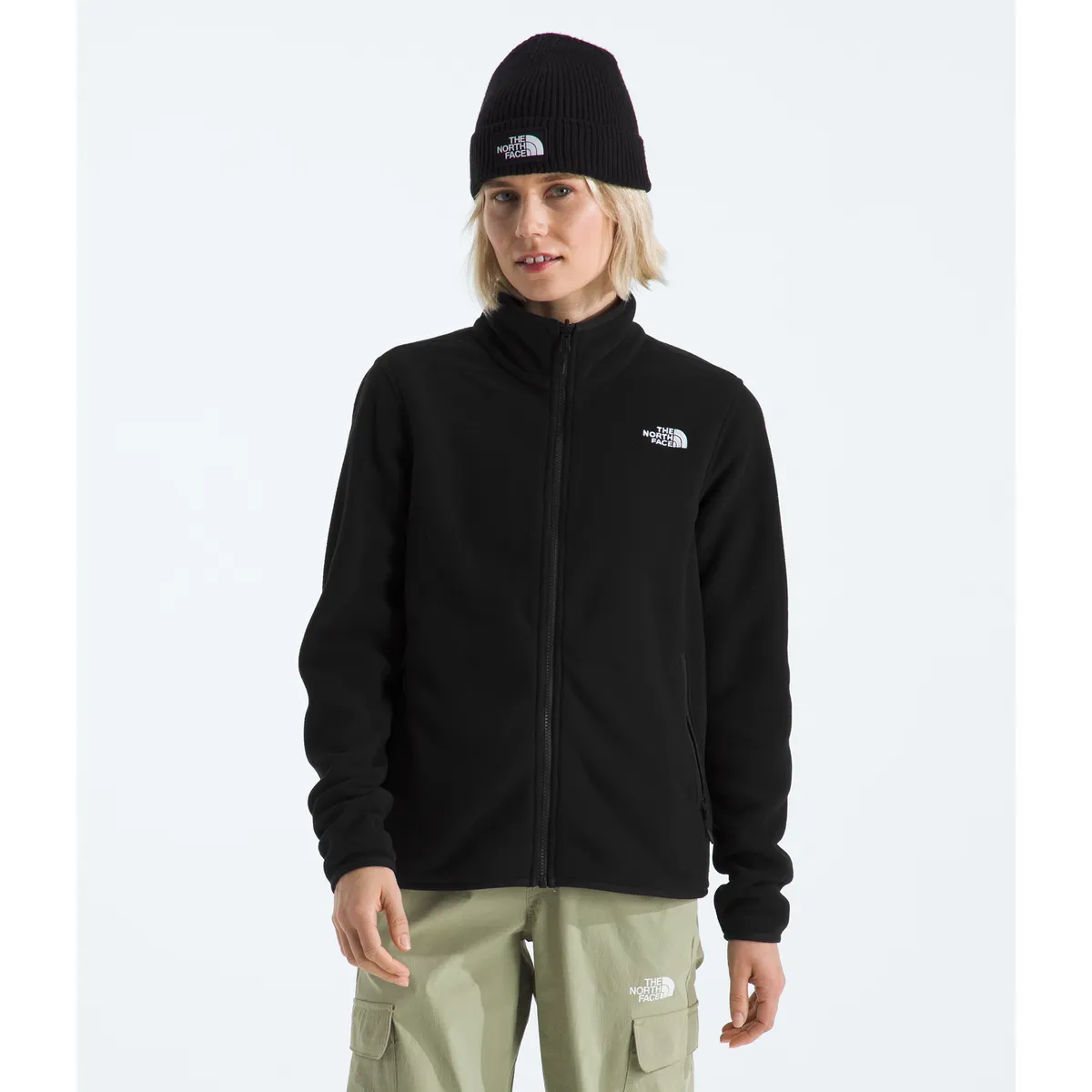 THE NORTH FACE - Chaqueta Glacier Fleece Jacket Mujer Negro