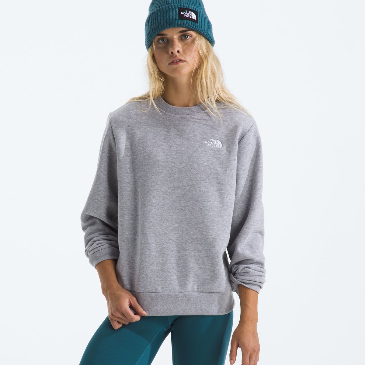 THE NORTH FACE - Poleron Evo Simple Dome Crew Mujer Gris