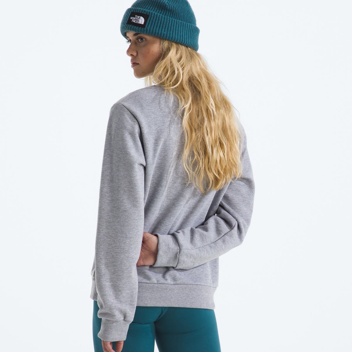 THE NORTH FACE - Poleron Evo Simple Dome Crew Mujer Gris