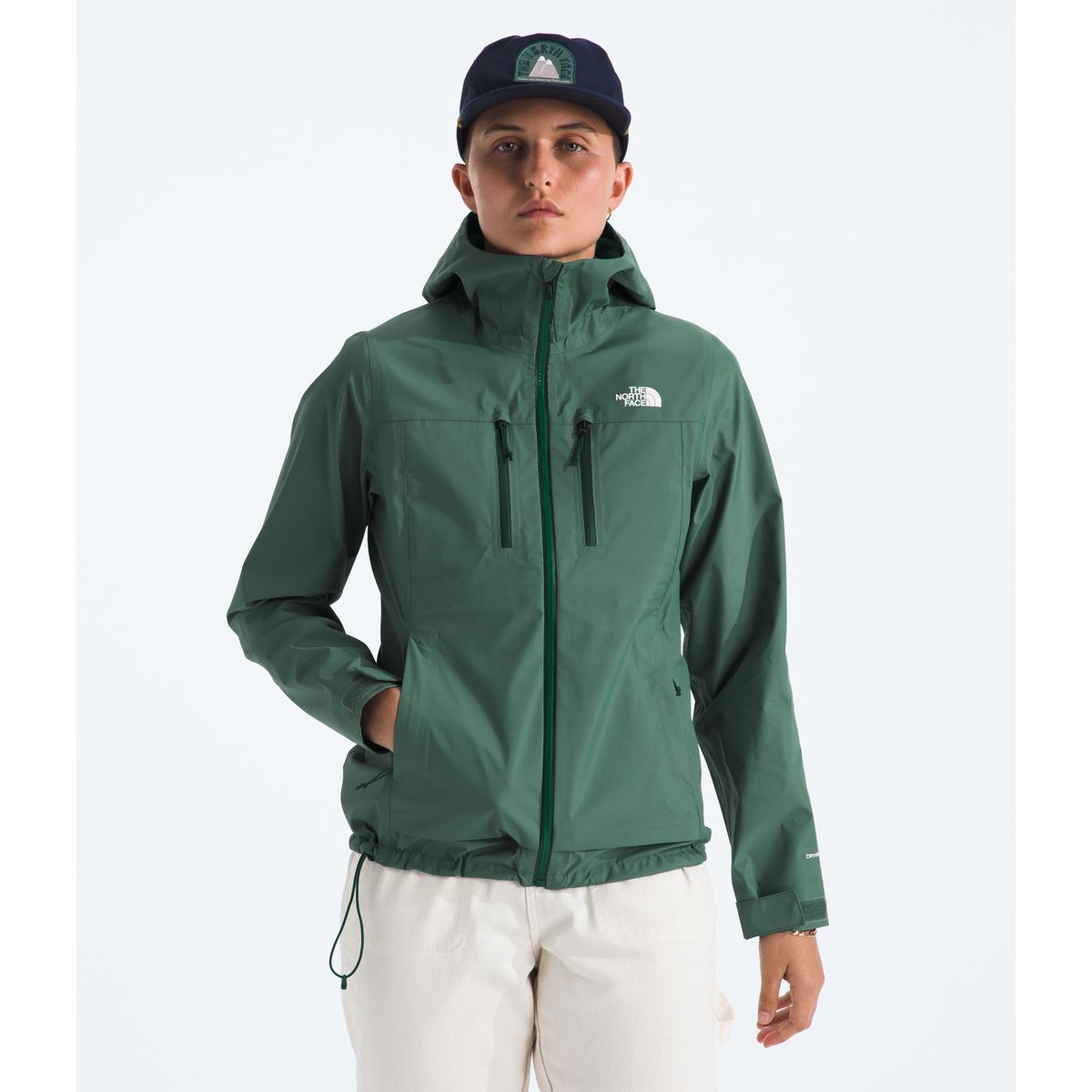 THE NORTH FACE - Chaqueta Impermeable Terrain Vista 3L Pro Step Mujer Verde