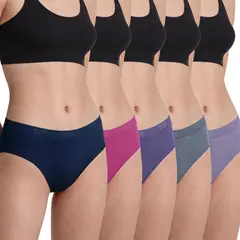 TOP - Calzón Pantaletas Algodón Con Elástico Pack 5 C3