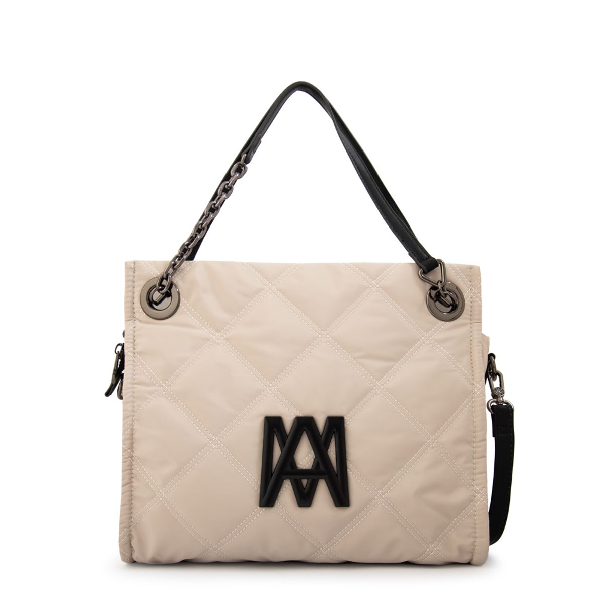 AMPHORA - Cartera tote lexi grande blanco crudo