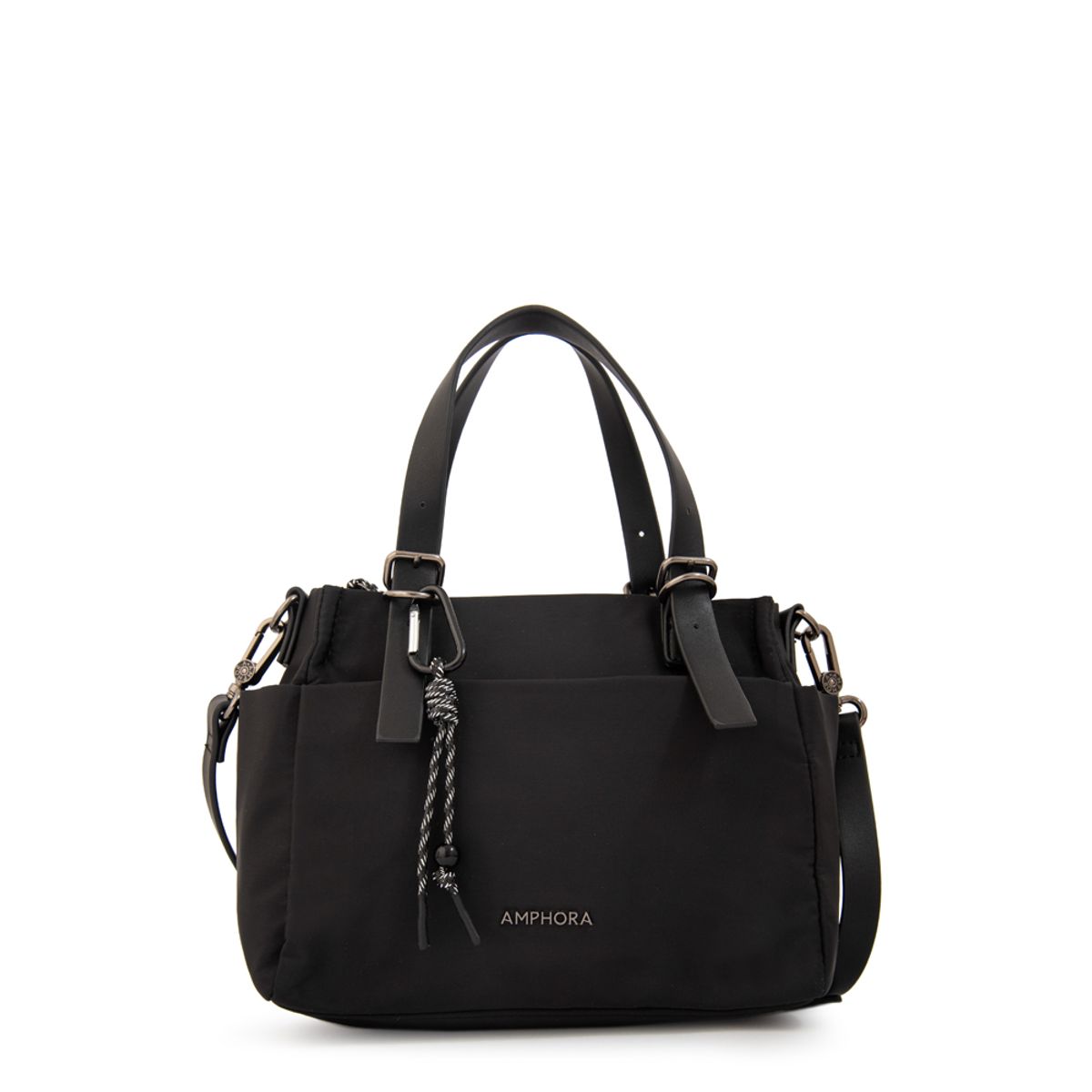 AMPHORA - Cartera bandolera julia mediana negro