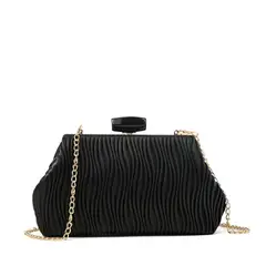 AMPHORA - Cartera fiesta perla pequeña negro