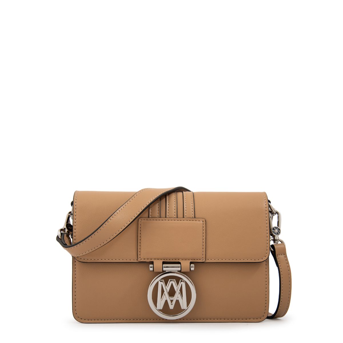 AMPHORA - Cartera bandolera amanda mediana beige oscuro