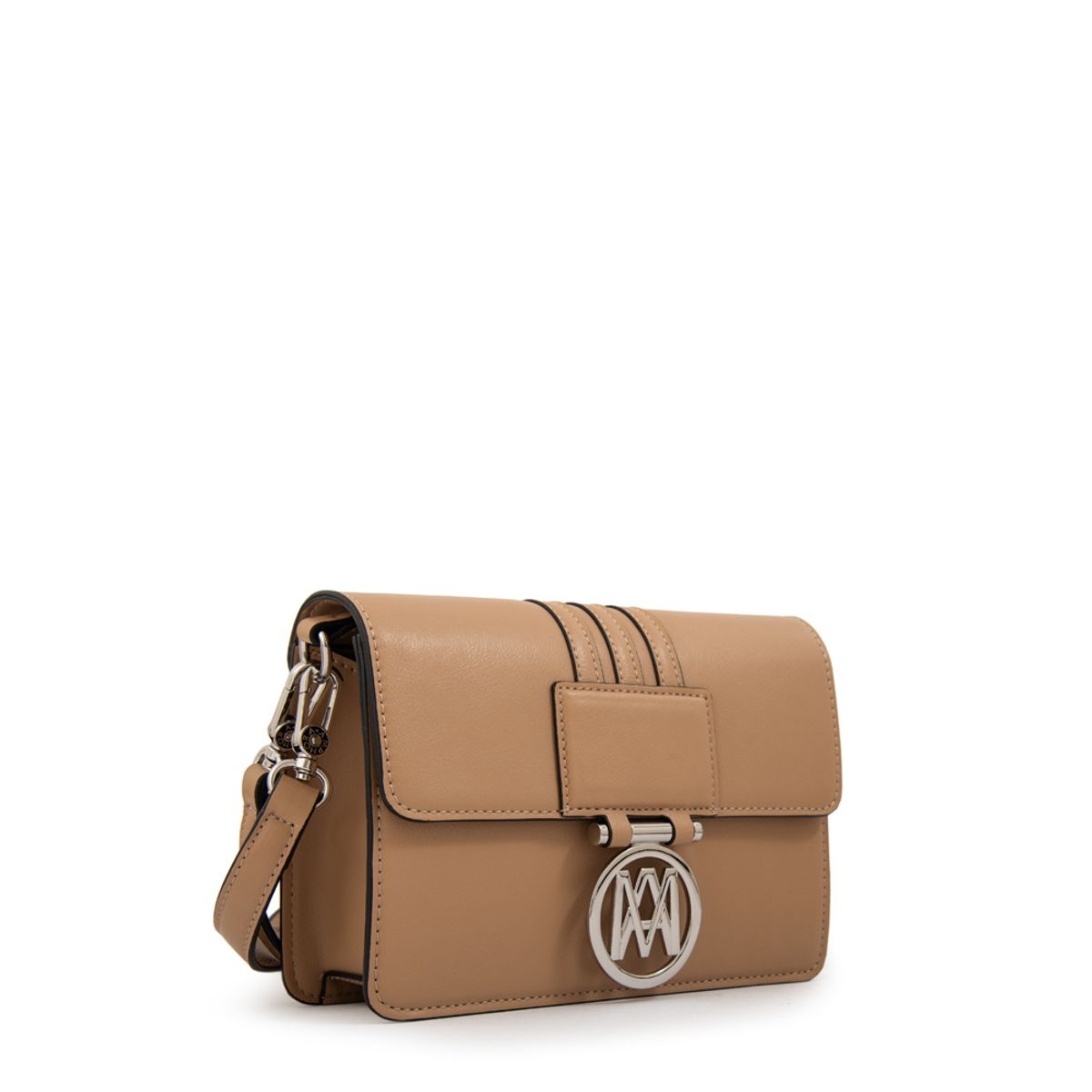 AMPHORA - Cartera bandolera amanda mediana beige oscuro