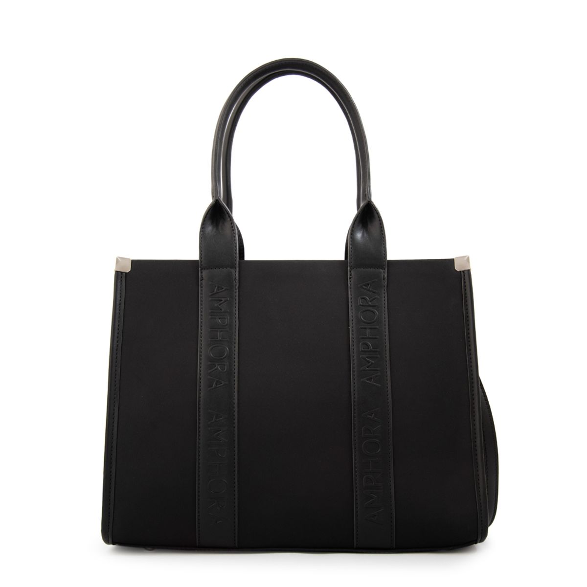 AMPHORA - Cartera tote magdalena grande negro