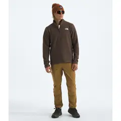 THE NORTH FACE - Polar Textured Cap Rock ¼ Zip Hombre Café
