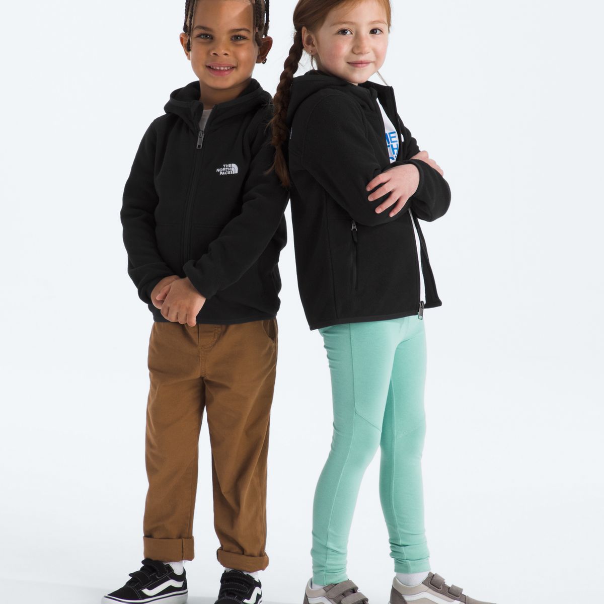 THE NORTH FACE - Polar Kid Glacier F/Z Hoodie Niños Negro