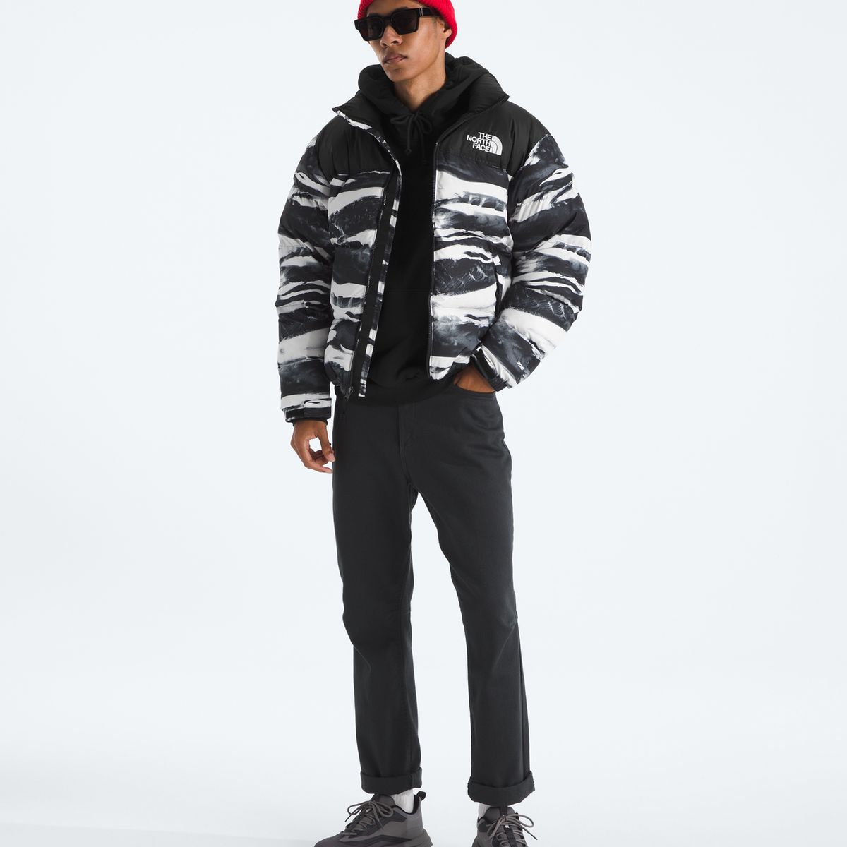 THE NORTH FACE - Chaqueta 1996 Retro Nuptse Jacket -Print Hombre Negro