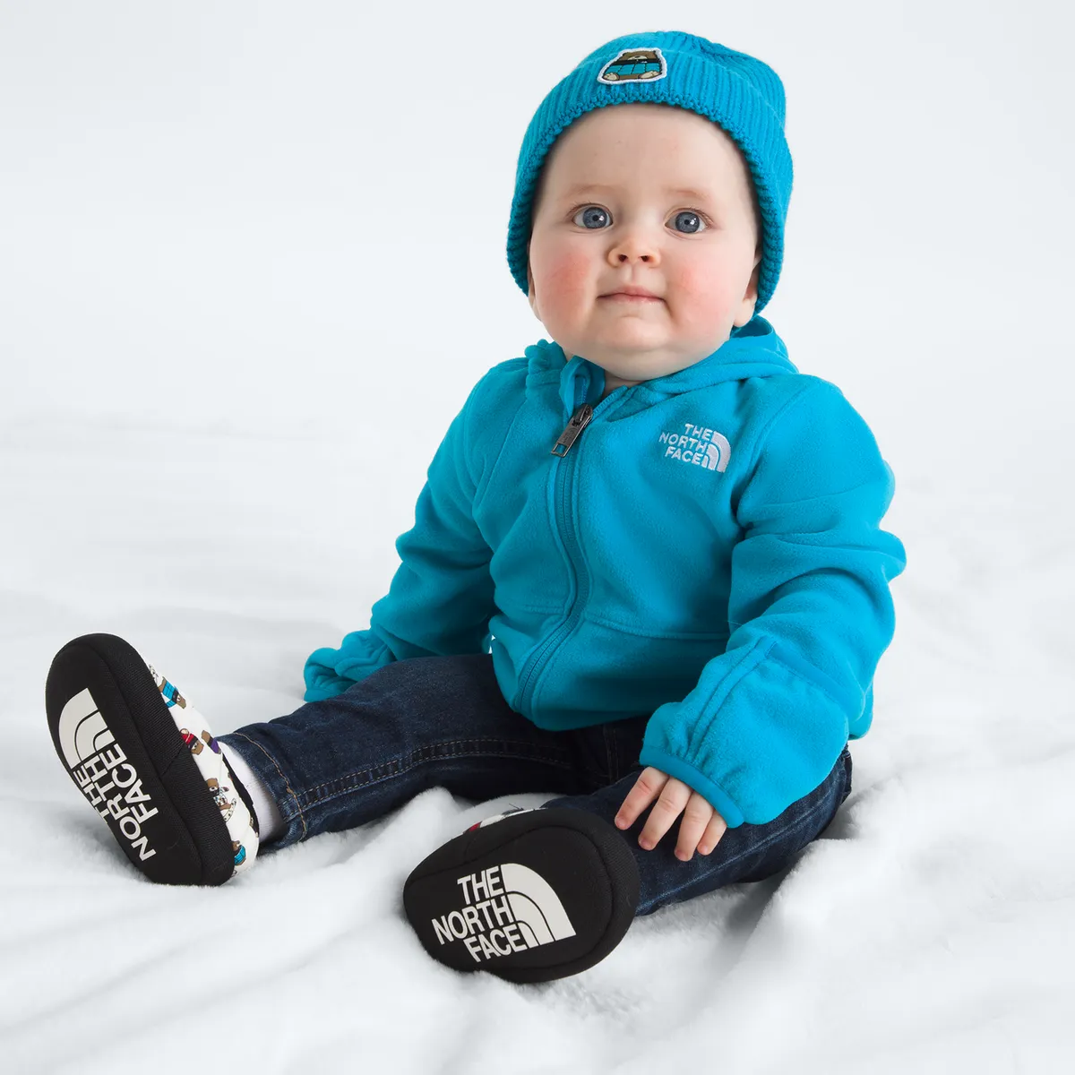 THE NORTH FACE - Polar Glacier F/Z Hoodie Niños Azul