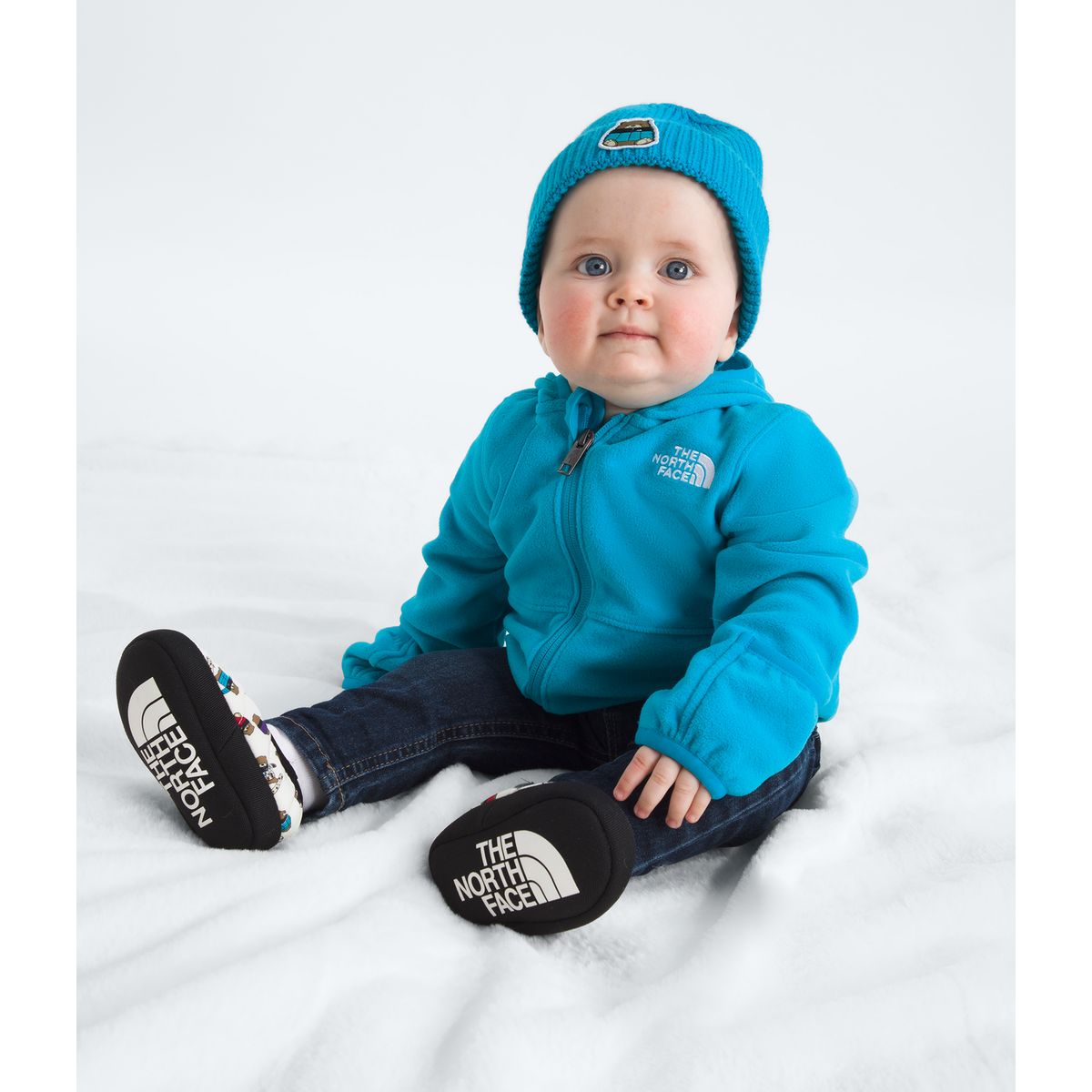 THE NORTH FACE - Polar Glacier F/Z Hoodie Niños Azul