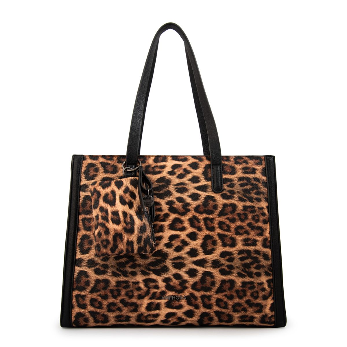 AMPHORA - Cartera tote nora grande negro especial
